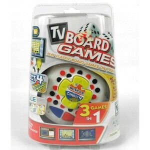 TV Classic Board Games 3 Games In 1 Plug and Play On Your TV Hasbro 77100 New